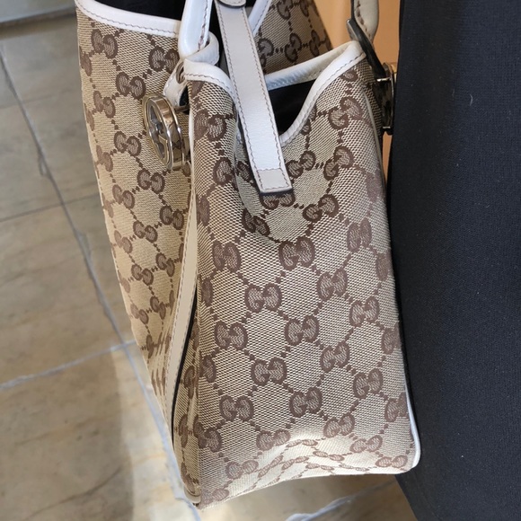 Authentic Gucci medium GG Twins Canvas Tote - Picture 4 of 15